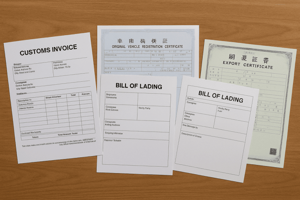 Free Auction Access Key Export Documents